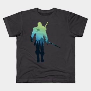 Witch hunter with sword Kids T-Shirt